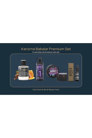 Karizma Babalar Premium Noir Barber Set Aromatik