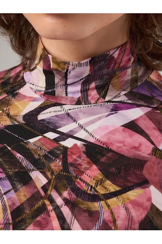 Sherbi Ana Akdeniz Yüksek Yakalı Basic Büyük Beden Uzun Kollu 288729826 Pembe