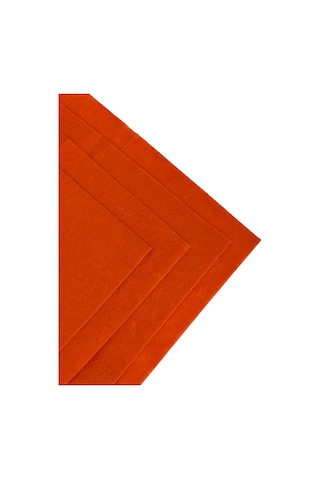 Turuncu Renk Metrelik Ince Keçe Kumaş Keçe 1 Mm Aktivite Keçesi Renkli Keçe 1 Metre 100 Cm X 100 Cm