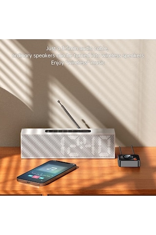 Honmex 5.1 Hıfı Bluetooth Alıcı, Nfc İle Araç Bluetooth Adaptörü, Konuşma Desteği Ve Tf Kartlı Mp3 Çalar