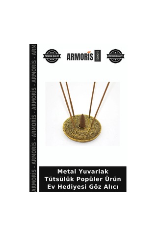 Metal Yuvarlak Tütsülük Popüler Ürün Ev Hediyesi Göz Alıcı