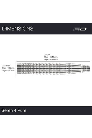 Red Dragon Seren 4 Pure % 90 Tungsten Çelik Uçlu Dart Oku