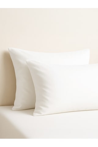 Purecomfort %100 Pamuk 2'li Yastık Kılıfı Seti Beyaz