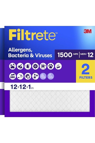 Hava Filtresi Mpr 1500 Merv 12 Zindeliklı Yaşam Ultra Alerjen 3 Aylık Pileli 1 Inç Hava Filtreleri 2 Filtre Diğer