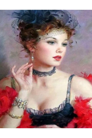 Çok Renkli Elmas Boyama Tam Yuvarlak Elmas Nakış Resim Taklidi Çapraz Dikiş Elmas Mozaik İşi 30x40cm