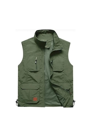 Modapasaj Taktikal Outdoor Yelek Haki Rengi Kalıplar Dardır Bir Beden Büyük Alınız Haki