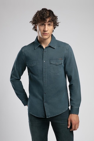 Lee Cooper Worner 2 Erkek %100 Pamuk Jean Gömlek-19655 Siyah