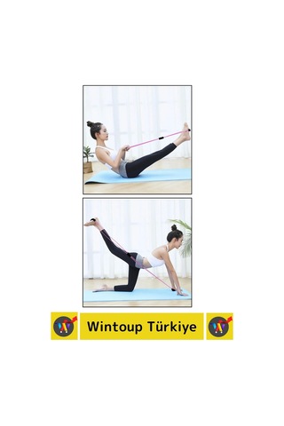 Premium Fitness Aerobik Pilates Jimnastik Egzersiz Spor Kas Açma-germe Güçlenme Body Direnç Lastiği Çok Renkli