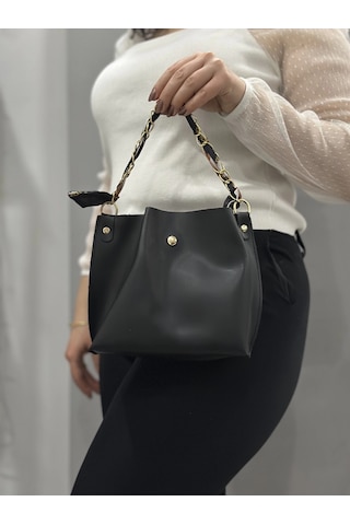 Biçomi Siyah Cilt Zrm Çanta Siyah