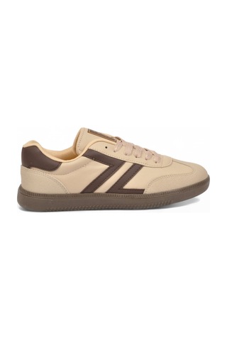 Lento Bej Bağcıklı Hafif Rahat Unisex Yürüyüş Ve Spor Ayakkabı Sneaker 234750