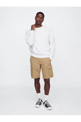 Gap 703768000 V-11 In Erkek Kargo Şort Bej
