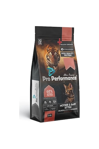 Pro Performance Mother Baby Kitten Somonlu Ve Pirinçli Anne Yavru Kedi Mamsı 2 Kg 124-10021.02
