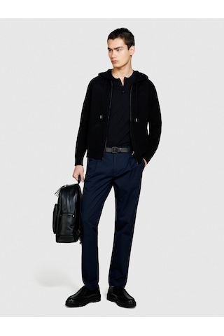 Sisley %100 Pamuk Önü Pileli Dar Paça Pantolon Erkek Lacivert Pantolon - 324p4fbhsf03u