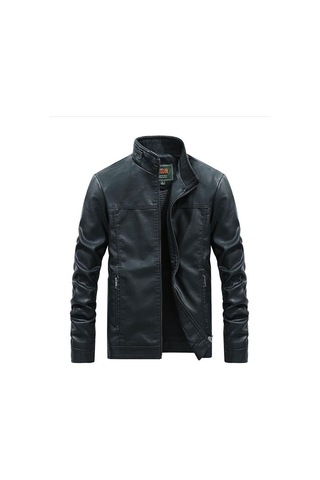 İlkbahar Ve Sonbahar Erkek Dik Yaka Düz Renk Ceket Beyaz