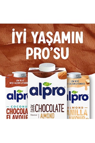 Alpro Bitter Çikolatalı Badem Sütü 1 L