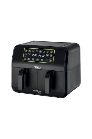 Ariete Dual Airyfryer Siyah 8 L XXXL 1700W Çift Hazneli Sıcak