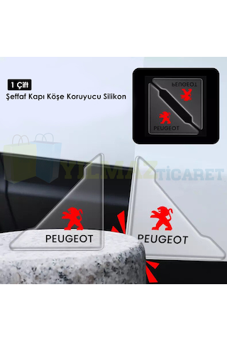 Peugeot Logo Kapı Kenar Köşe Koruyucu Çarpma Çizilme Önleyici