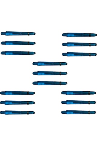5 Set 15 Adet 48mm Mavi Polikarbon Şeffaf Dart Shaft-şaft.