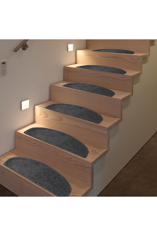 Tufting Halıdan Yapışkantabanlı Merdiven Basamak Paspası / Halısı