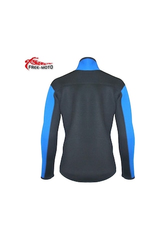 Free - Moto Free-Moto Motorsikletçi Neopren Mavi Polo Mont