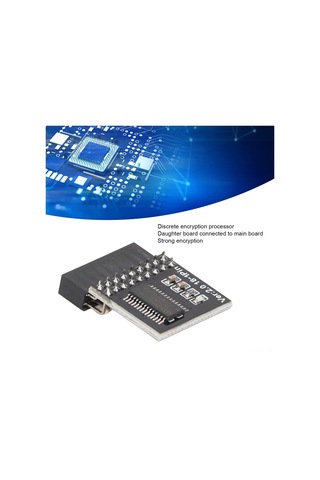 Tenfowee Tpm2.0 Güvenlik Modülü 18pin - Lpc Kartı, Güçlü Şifreleme, Win11 Yükseltme Testi İçin Intel/amd Anakart Uyumlu Siyah