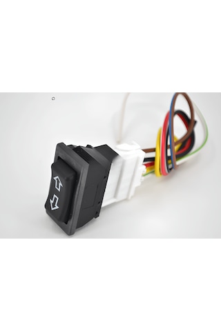 5 Fişli Kablolu Cam Kaldırma Anahtar Soketi Universal