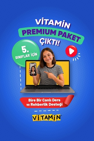 5. Sınıf Premium Paket - 8 Kitap Basılı Set + 30 Canlı Özel Ders ve Rehberlik Koçluk Seti + Yapay Zeka Destekli Dijital Platform