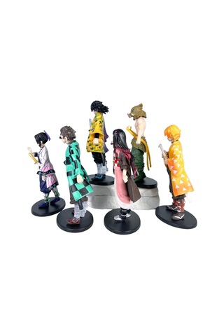 Vıp Yüksek Kalite 16 Cm 6 Lı Demon Slayer Karakter Set Demon Slayer Oyuncakları Demon Slayer Biblo