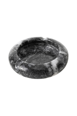 Round Mermer Küllük Siyah
