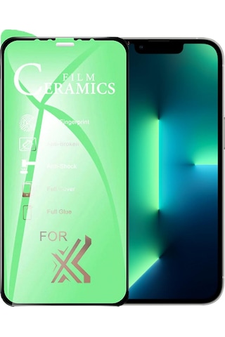 Apple Uyumlu iPhone 13 Pro Ekran Koruyucu 9d Seramik Nano Kırılmaz Cam
