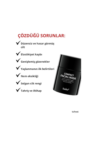 Sudee Compact Facial Mask 52 Ml Yaşlanma Karşıtı Ve Cilt Bariyerini Güçlendirici Gece Maskesi