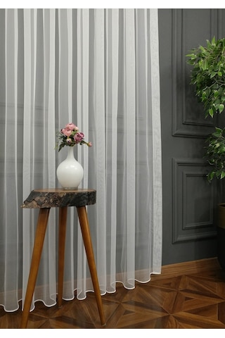 Evdepo Home Kullanıma Hazır Vual Tül Perde (540662467)