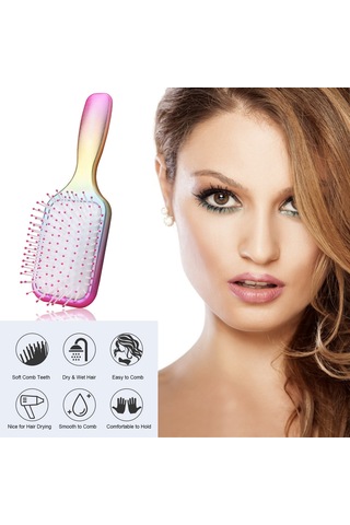 Samdoo Kişisel Bakım Saç Seti: Saç Tarak, Tüyler, 3 Adet Saç Klipsi - Anti Statik, Scalp Masajı, Ev Kullanıma Uygun