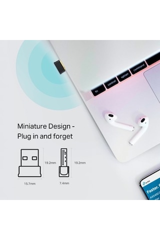 Kablosuz + Bluetooth Usb Adaptör, 600 Mbps Hız İle Bağlantı
