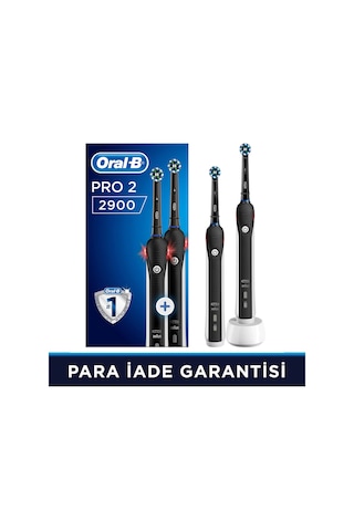 Oral-B Pro 2900 Elektrikli Diş Fırçası Siyah 2'li