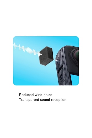 Moda Insta360 X4 / X3 6 Adet Gürültü Önleyici Rüzgar Geçirmez Pamuklu Kamera Aksesuarları Çok Renkli