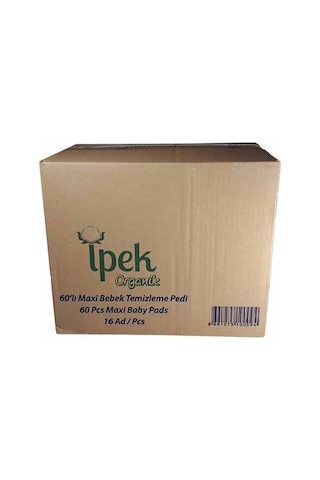 İpek Organik Bebek Temizleme Pamuğu 60 x 16 Paket