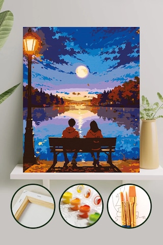 Sayılarla Boyama Tuval Seti 40x50 Cm - İlk Buluşma