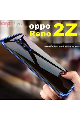Oppo Reno 2Z Köseleri Renkli Seffaf Kamera Korumali Silikon Kilif 424793237