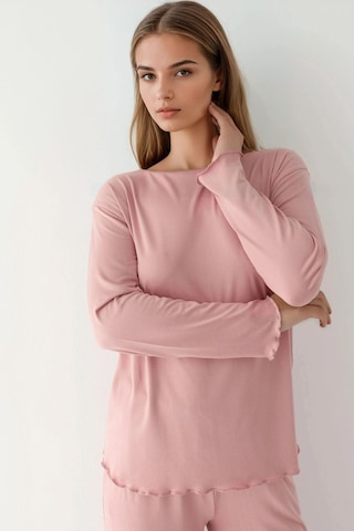 Hiccup Yumuşak Dokulu Rahat Kesim Uzun Kollu Pijama Takımı Toz Pembe