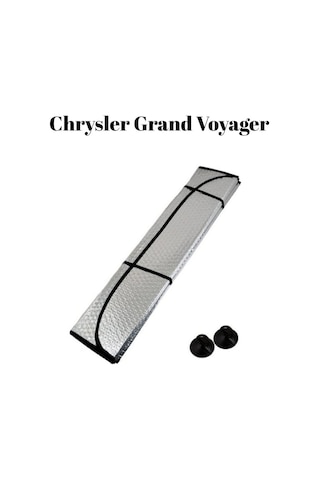 Chrysler Grand Voyager Uyumlu Ön Cam Güneşlik Perde Balonlu Metalize Alüminyum Katlanabilir 165x85cm Büyük Boy