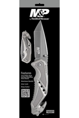 Smith Wesson M&p Tanto Grey Survivor Rescue Knife Carbon Taktik Kamp Çakı Swmp11gcp Siyah