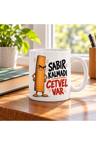 Bezos Sabır Ölçer Tasarımlı Porselen Kupa - Model 865 Krt