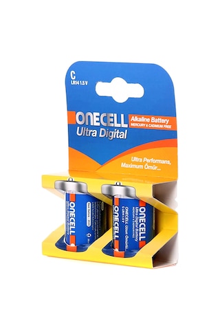 Onecell LR14 1.5 V Ultra Dijital Alkalin C Boy Pil 2'li