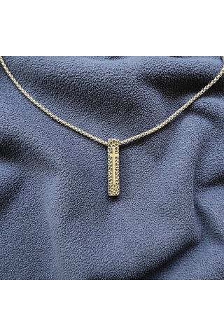 Çelik Koruyucu Haç Kolye Silver