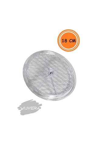 Wuvera Şeffaf Doğalgaz Havalandırma Cam Menfez Kapağı 18 Cm Çap İle Güvenli Ve Estetik Çözüm