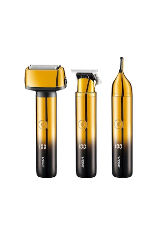 Vkemall Vgr367 Erkek Tıraş Makinesi, Sakal Kesme Ve Kaş Şekillendirme Aleti - Lcd Ekranlı