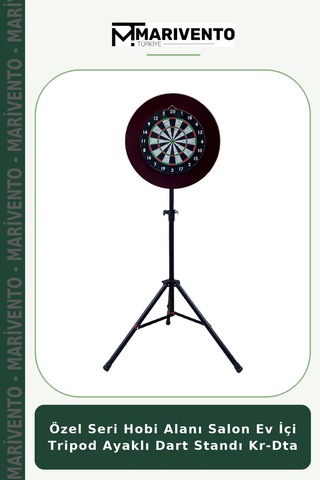 Özel Seri Hobi Alanı Salon Ev İçi Tripod Ayaklı Dart Standı Kr-dta