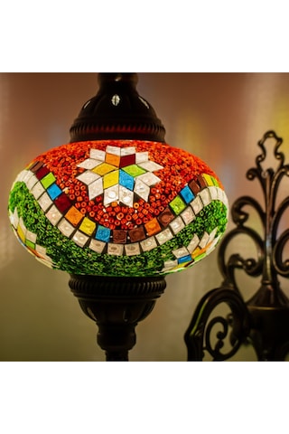Dekoratif Mozaik Lamba Osmanlı Desenli Aplik Çok Renkli