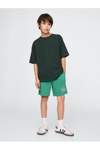 Gap 742934001 V-frch Ft Logo Erkek Çocuk Şort Yeşil